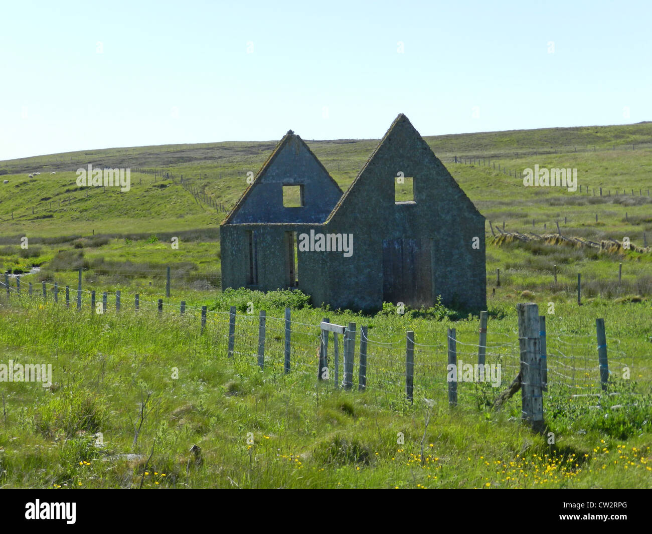 ISLE OF SKYE, äußeren Hebriden, Schottland. Verlassenen Bauernhaus. Foto Sheila Gale Stockfoto