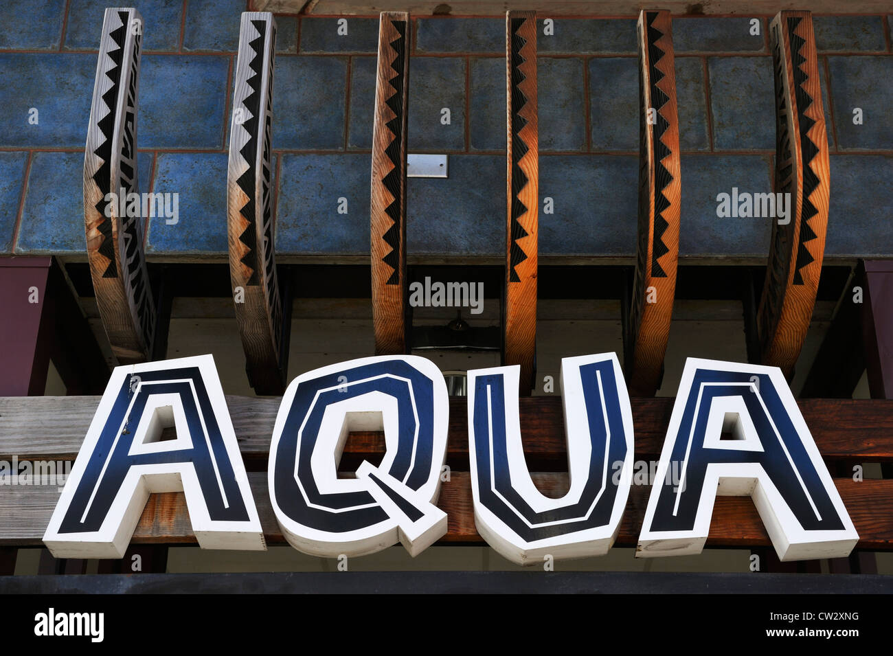 Aqua Shop in Haight-Ashbury, San Francisco CA Stockfoto