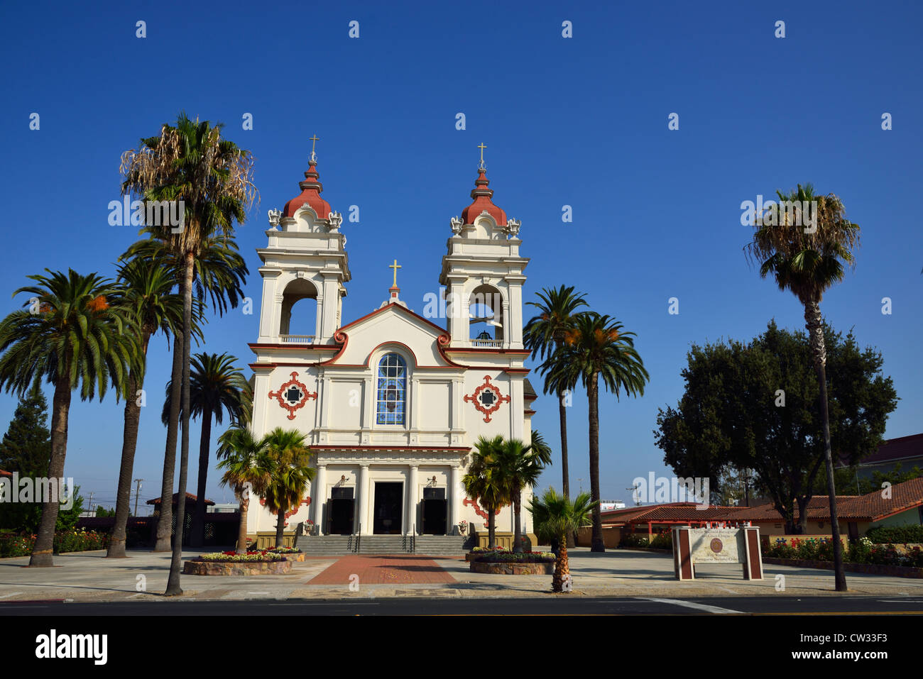 Die fünf Wunden portugiesischen nationalen Kirche, San Jose, CA Stockfoto