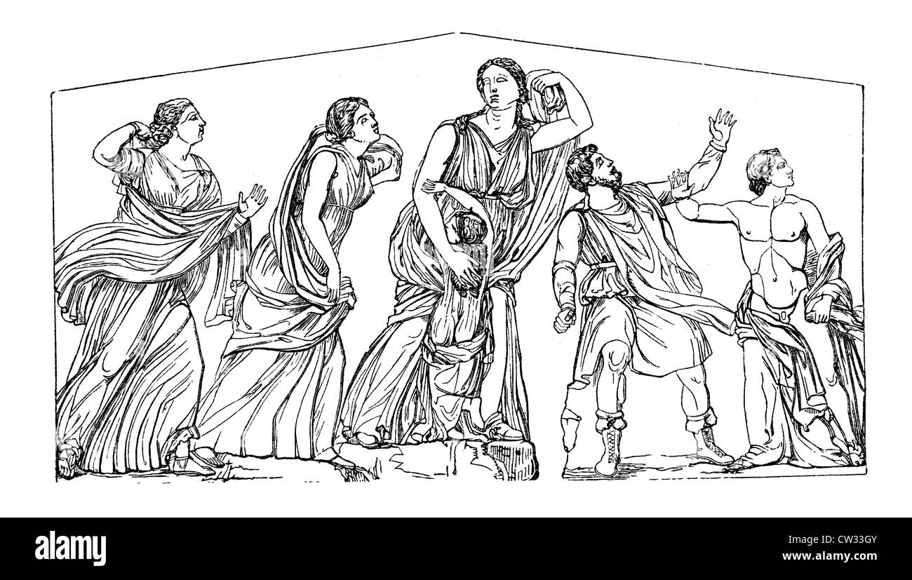 Niobe Gruppe Stockfoto