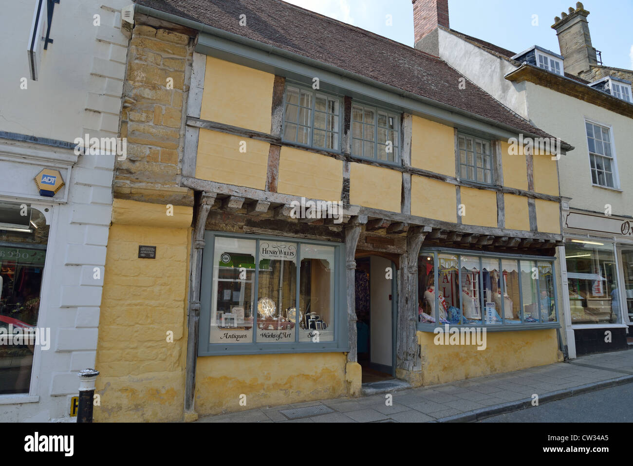 Mittelalterliches Haus auf günstige Street, Sherborne, Dorset, England, Vereinigtes Königreich Stockfoto