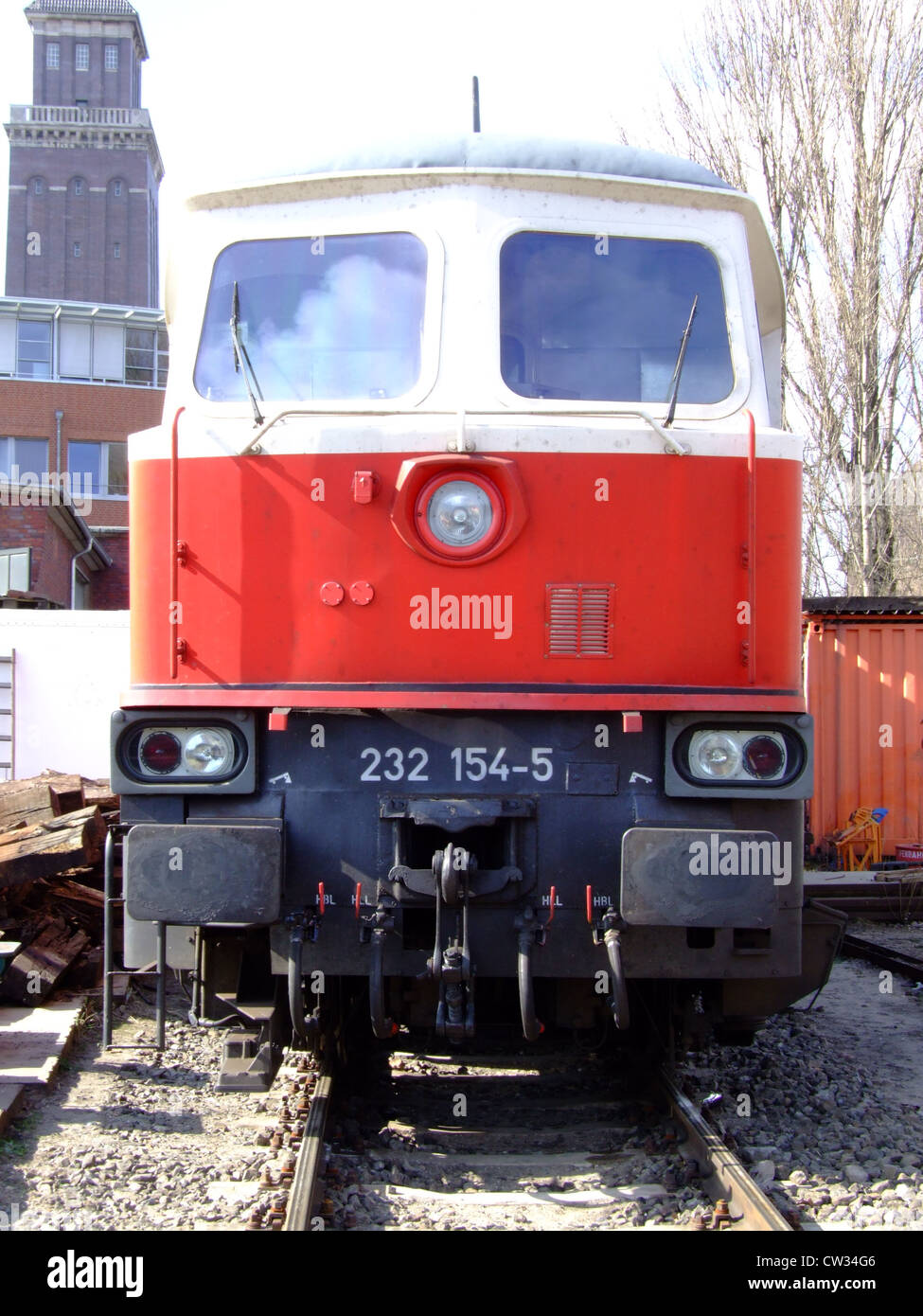 Ludmila Ost-West-Bahn BR 232 154-5 Stockfoto