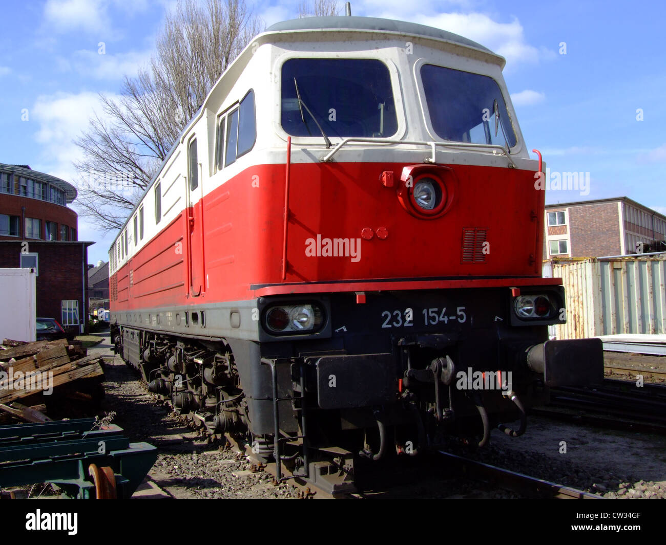 Ludmila Ost-West-Bahn BR 232 154-5 Stockfoto