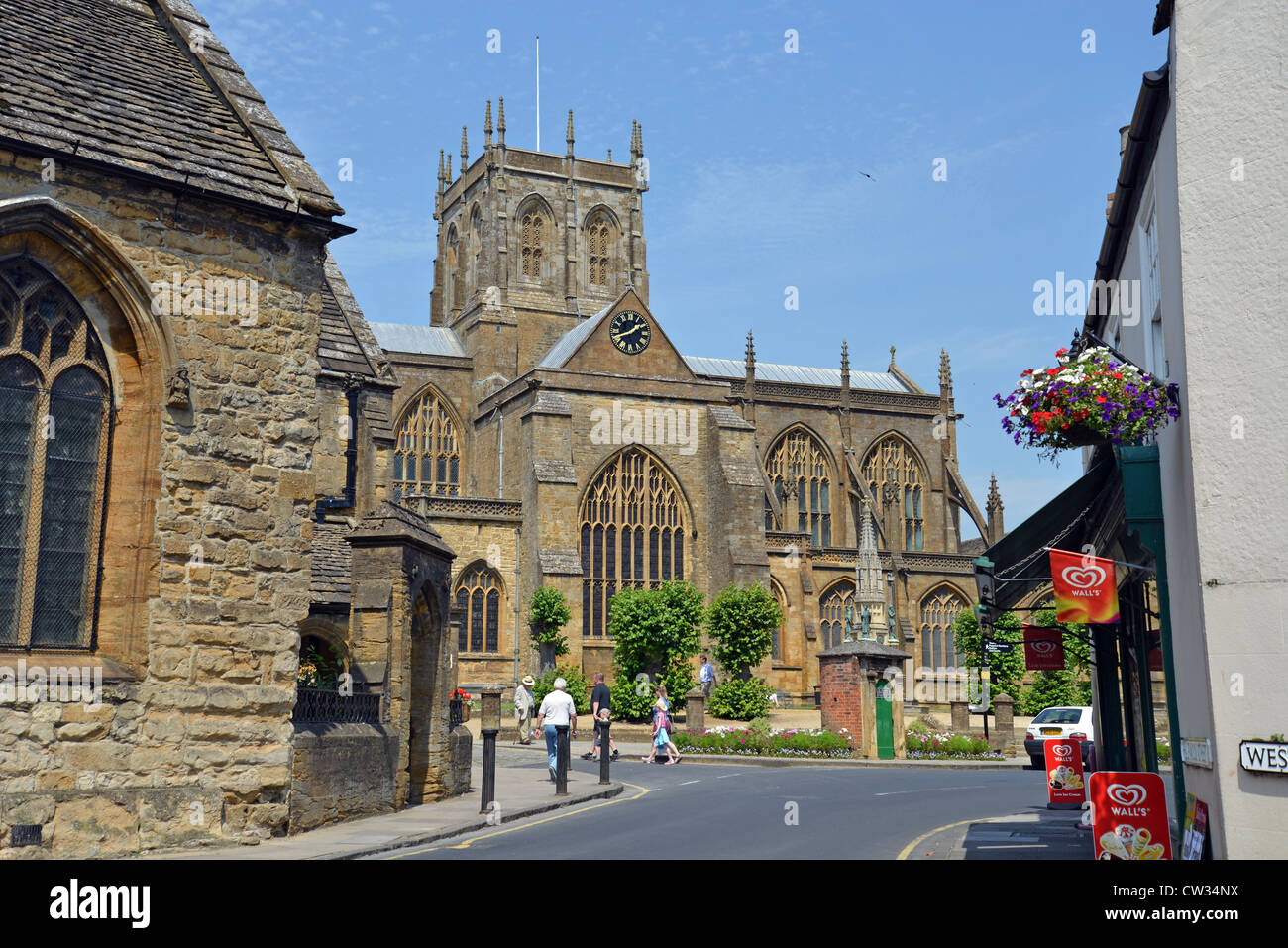 Sherborne Abtei, Sherborne, Dorset, England, Vereinigtes Königreich Stockfoto
