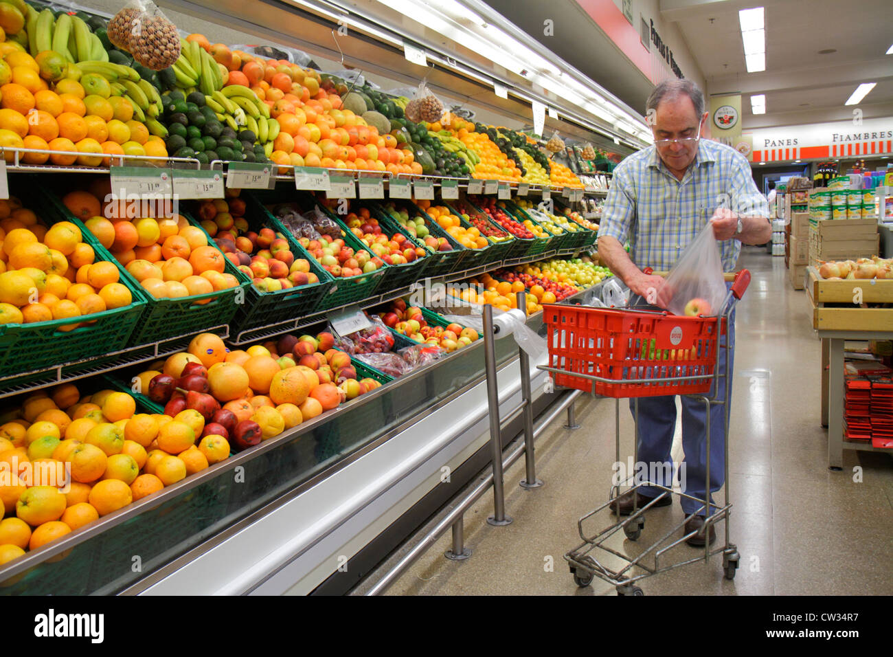 Buenos Aires Argentinien, Avenida Callao, Disco Supermarkt, Supermarkt, Kette, Shopping Shopper Shopper Shop Geschäfte Markt Märkte Kauf sel Stockfoto