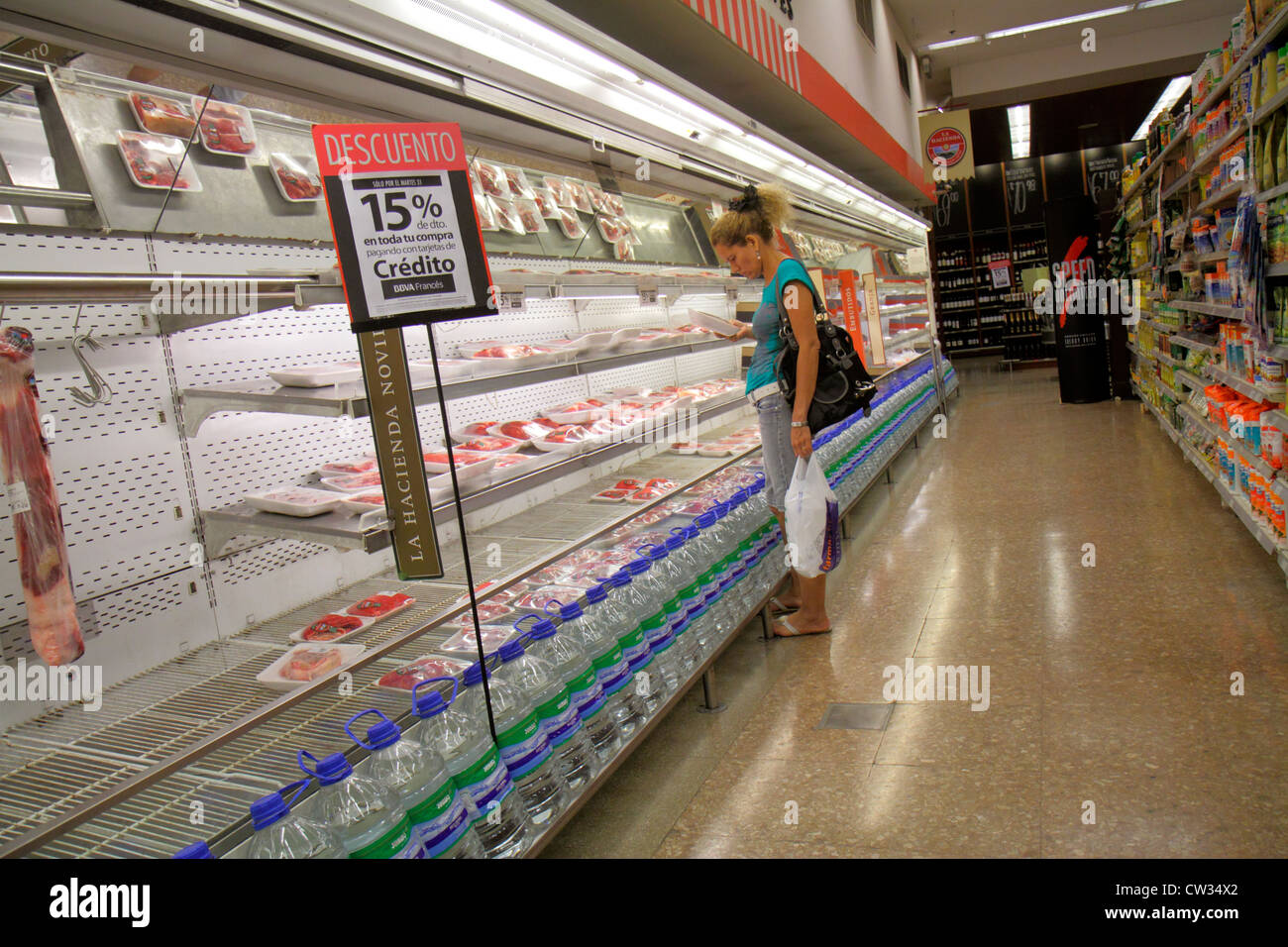 Buenos Aires Argentinien, Avenida Callao, Disco Supermarkt, Supermarkt, Kette, Shopping Shopper Shopper Shop Geschäfte Markt Kauf Verkauf, sto Stockfoto
