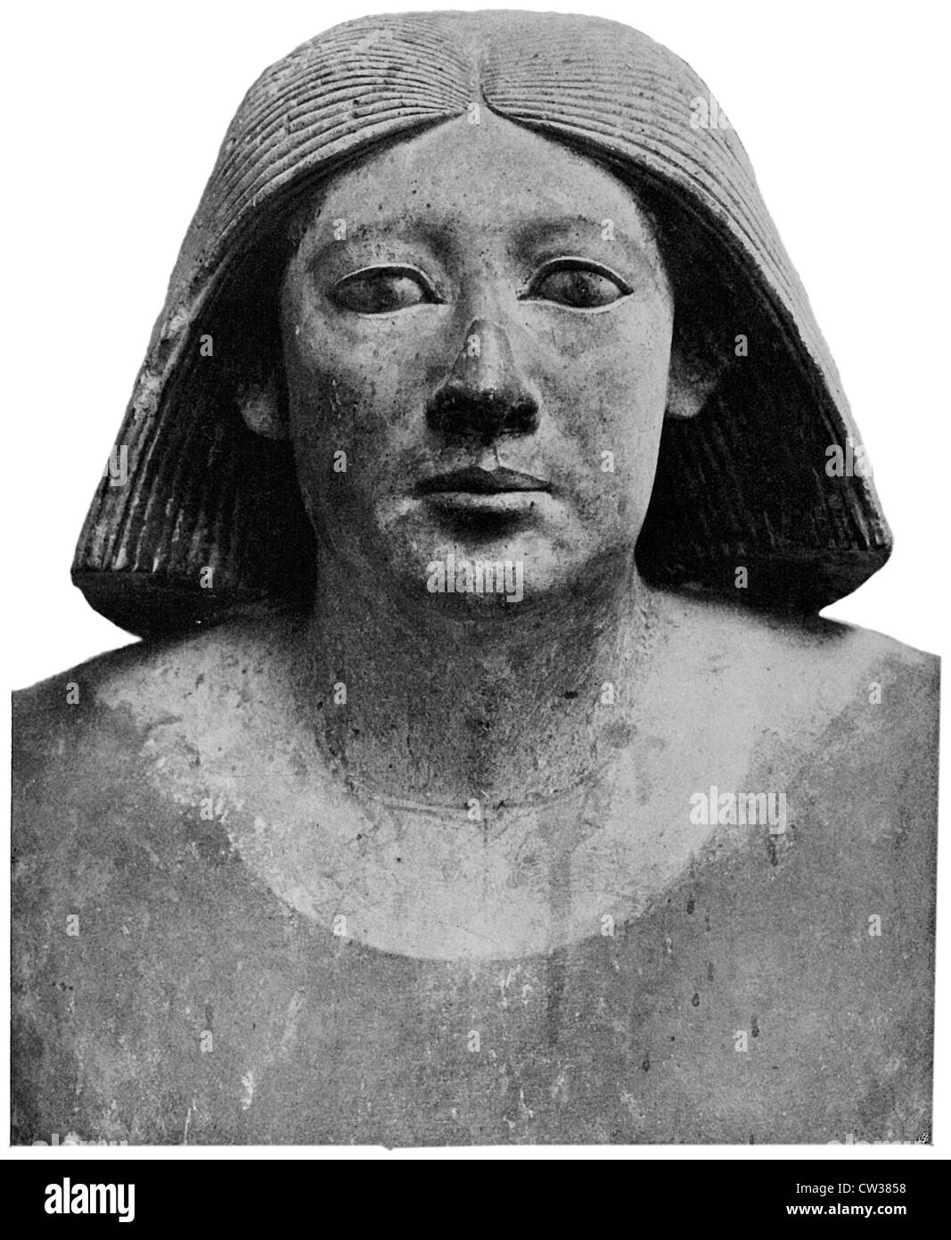 Kopf der Statue des Ranofer Stockfoto