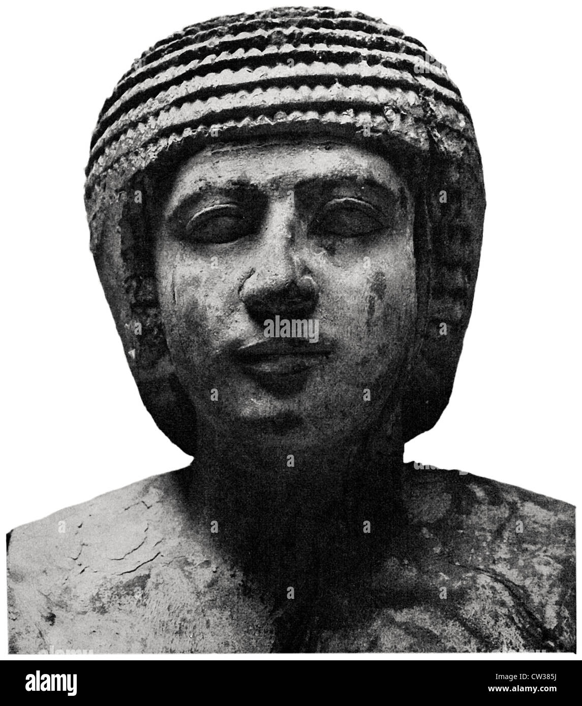 Kopf der Statue von Perhernofret Stockfoto