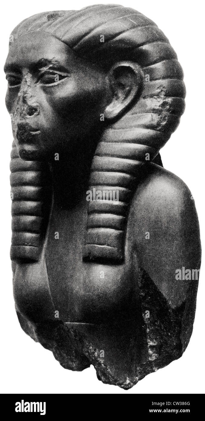 Schiefer-Statuette einer Königin Stockfoto