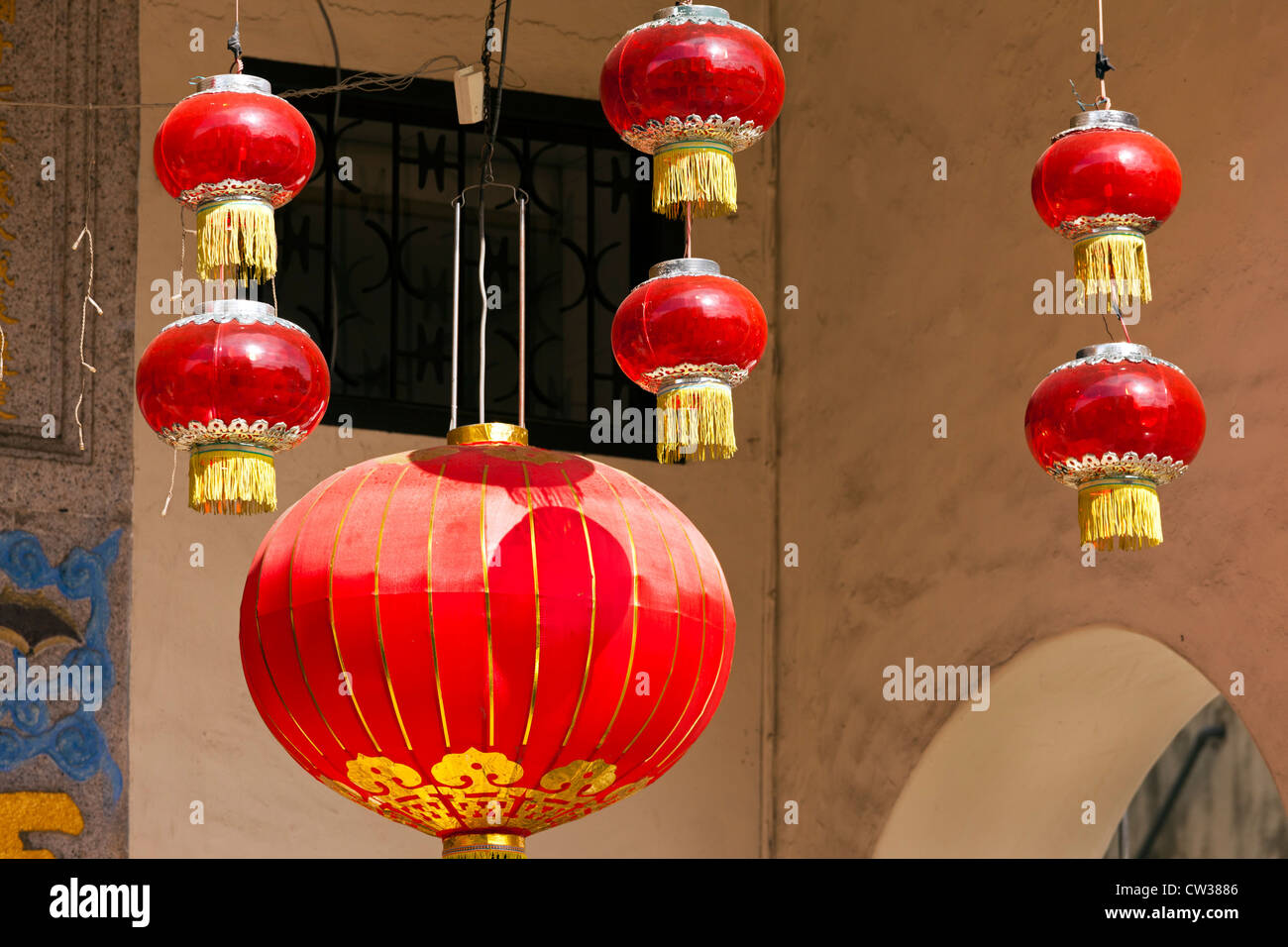 Chinesische Lampions Stockfoto