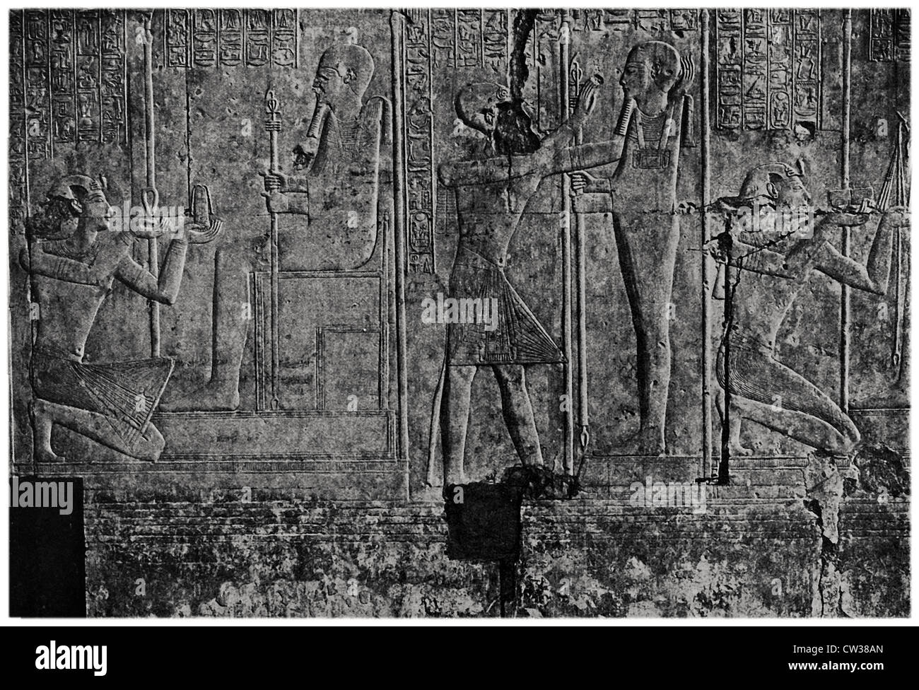 Der König und Ptah Stockfoto