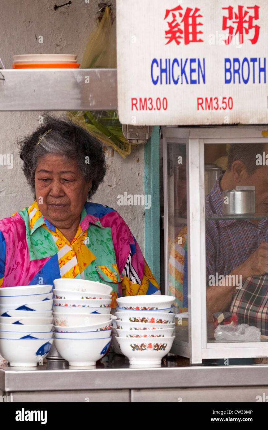 Food Stall, George Town, Penang, Malaysia Stockfoto