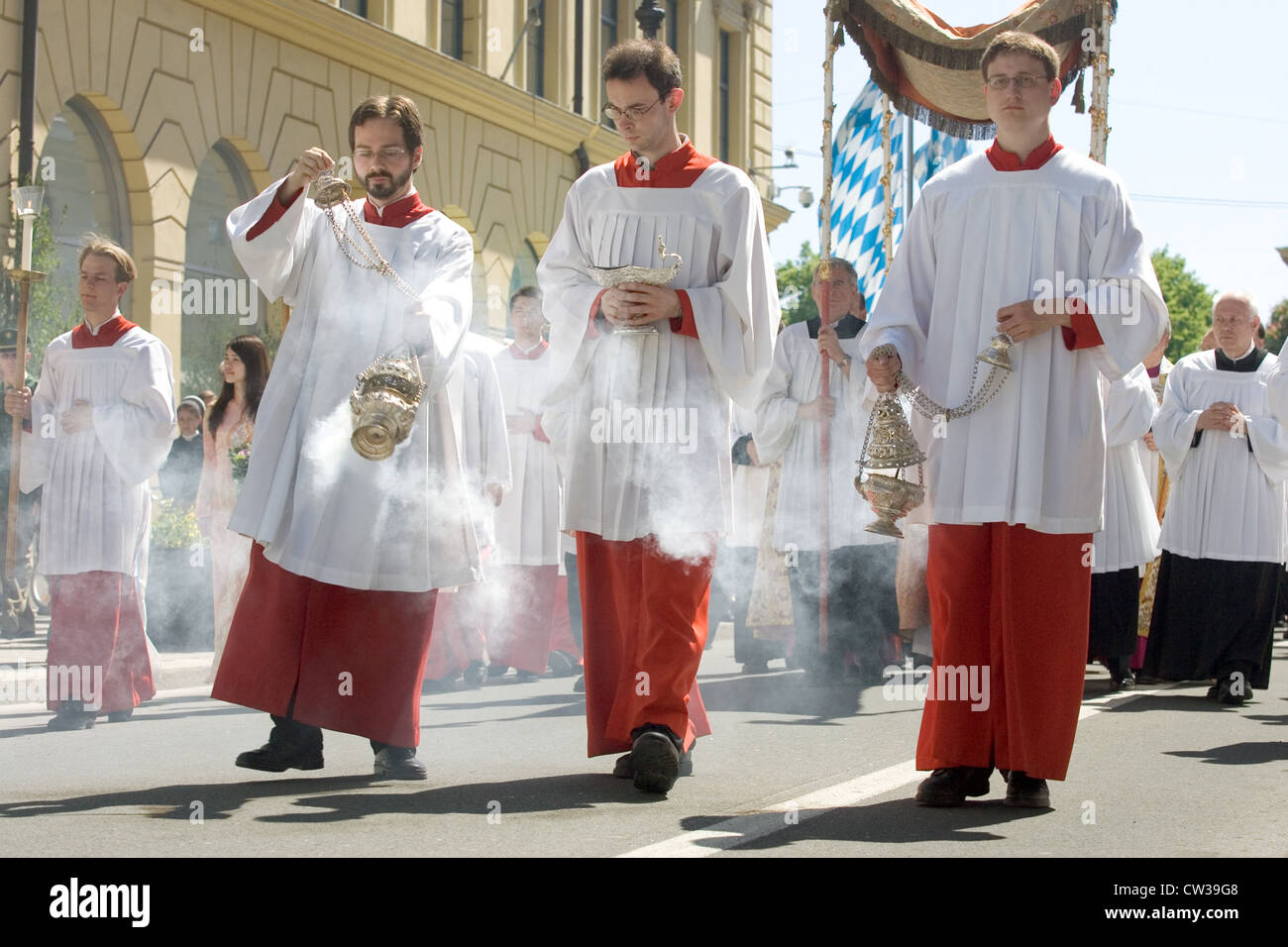 München - Escort die Prozession der Kardinal Stockfoto