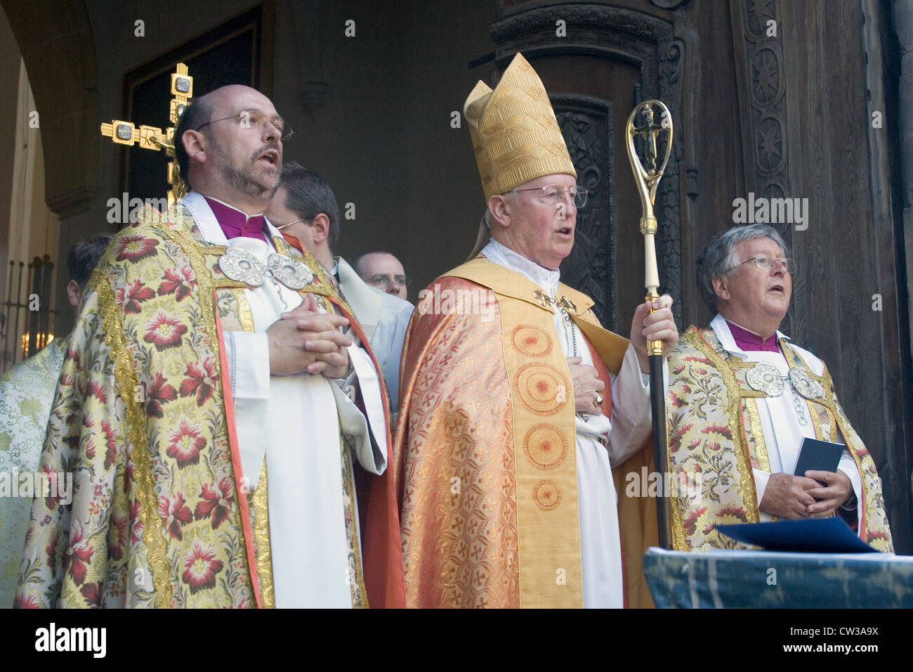 München - der Bischof von München und Freising hält eine Predigt Stockfoto