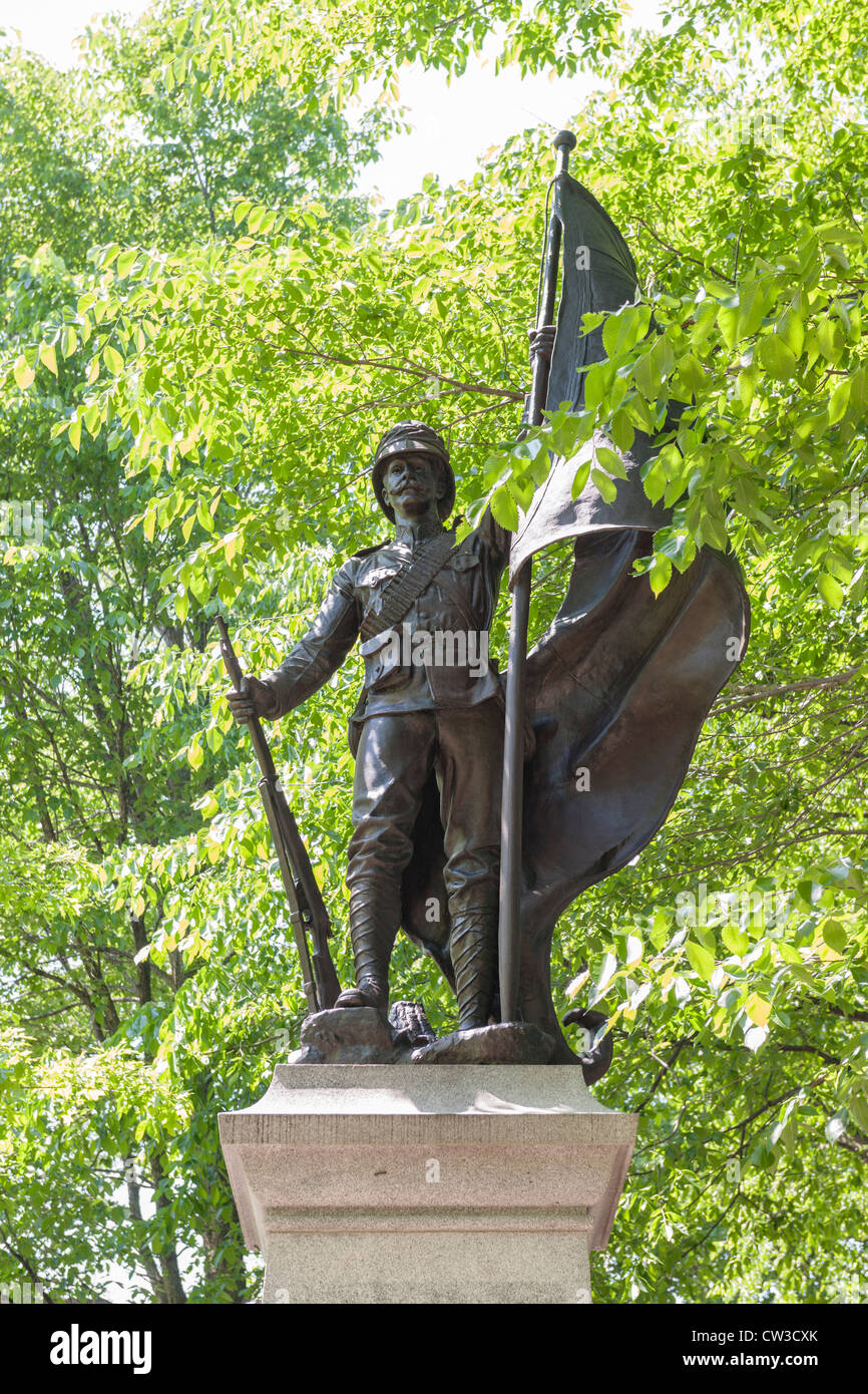 Boer Kriegerdenkmal, Esplanade Park, Québec (Stadt) Stockfoto