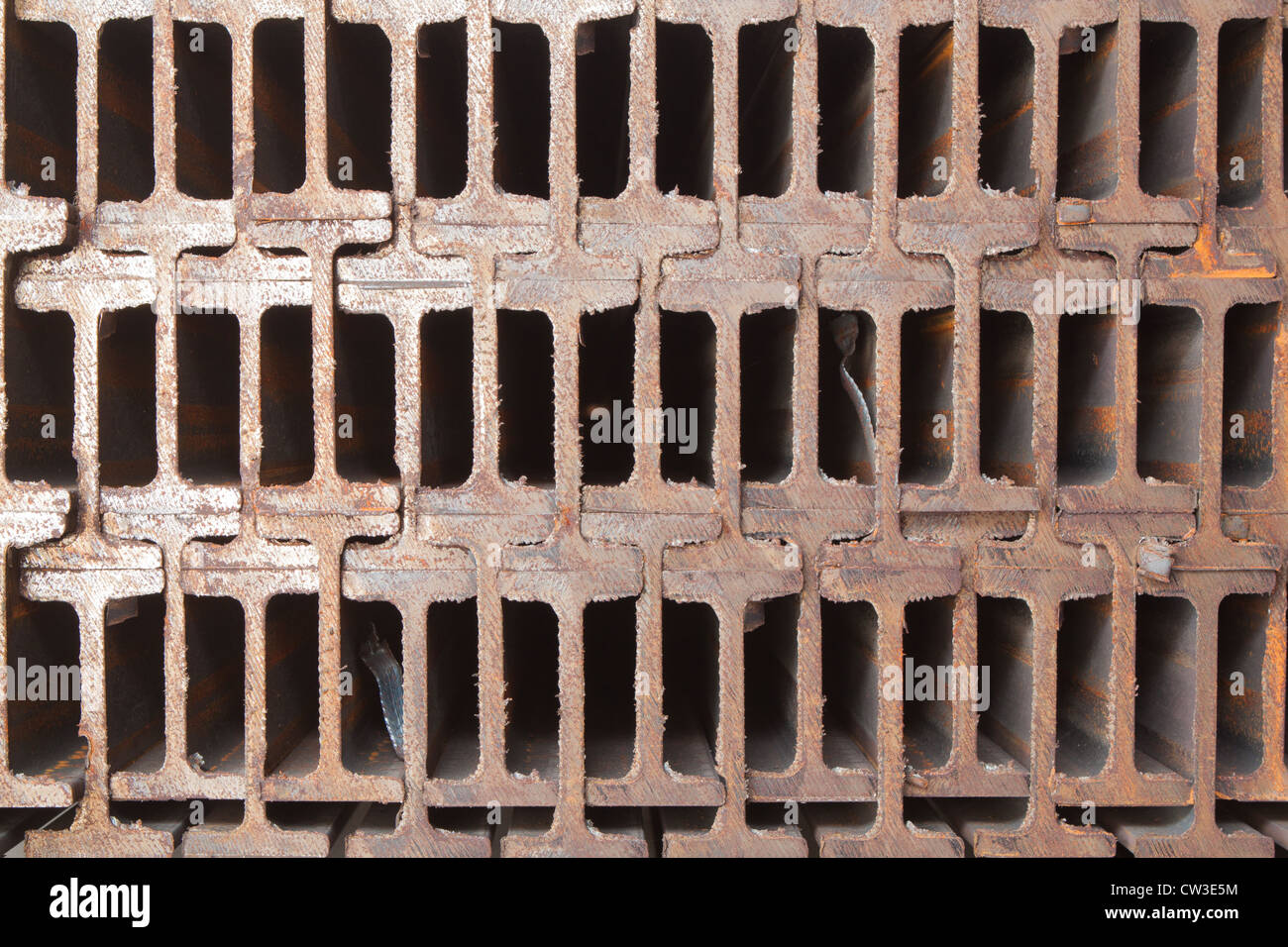I-Beam-Metall benutzen für Bautechnik Stockfoto