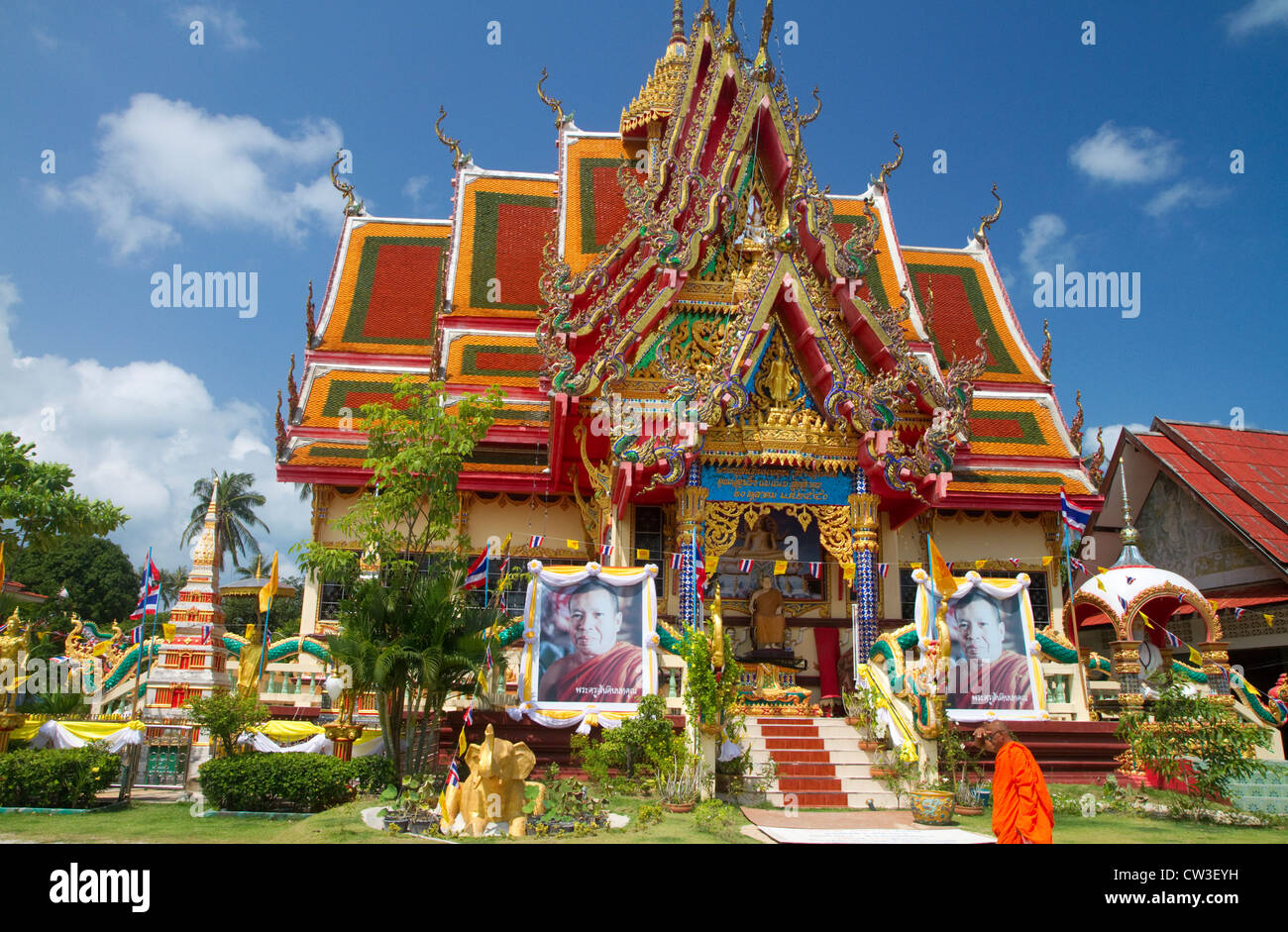 Wat Plai Laem Tempel befindet sich auf der Insel Ko Samui, Thailand. Stockfoto