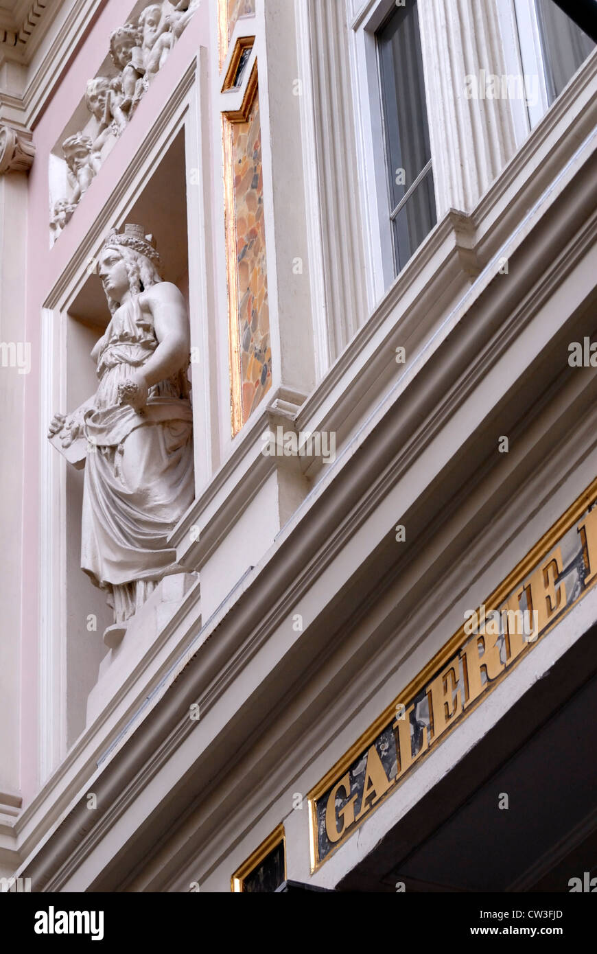 Brüssel, Belgien. Galeries St Hubert - detail Stockfoto