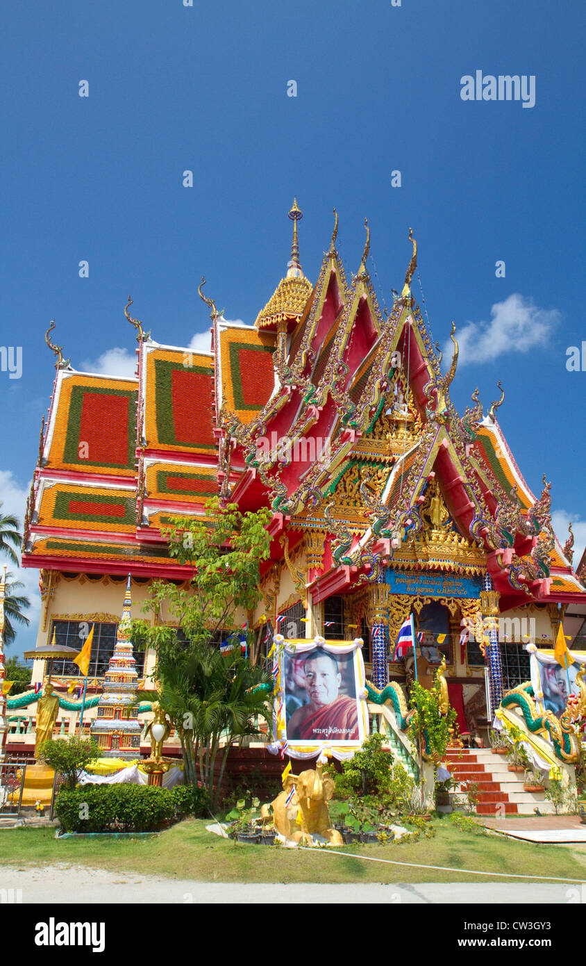 Wat Plai Laem Tempel befindet sich auf der Insel Ko Samui, Thailand. Stockfoto