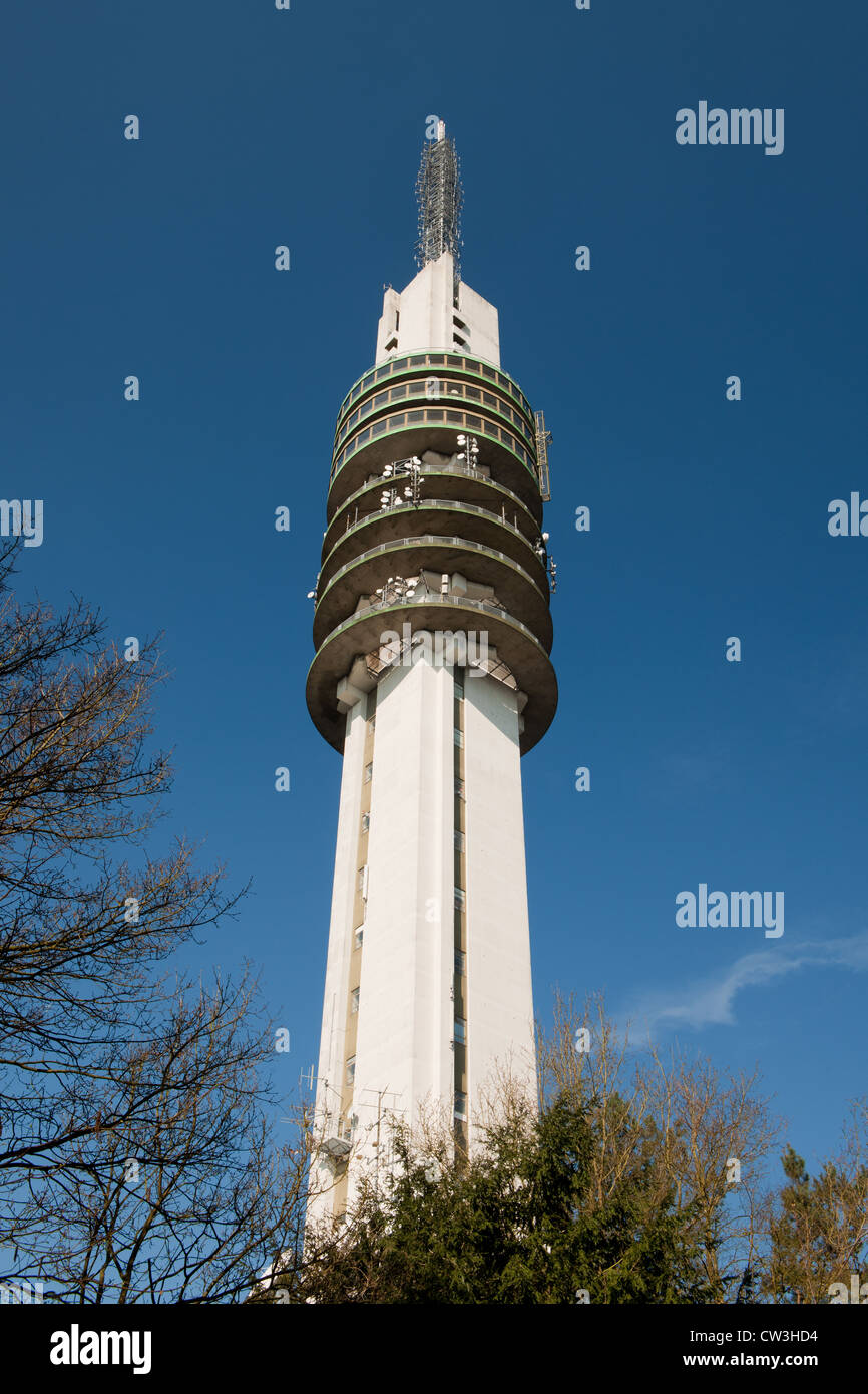 Niederländischen Medien Fernsehturm in Hilversum Stockfoto