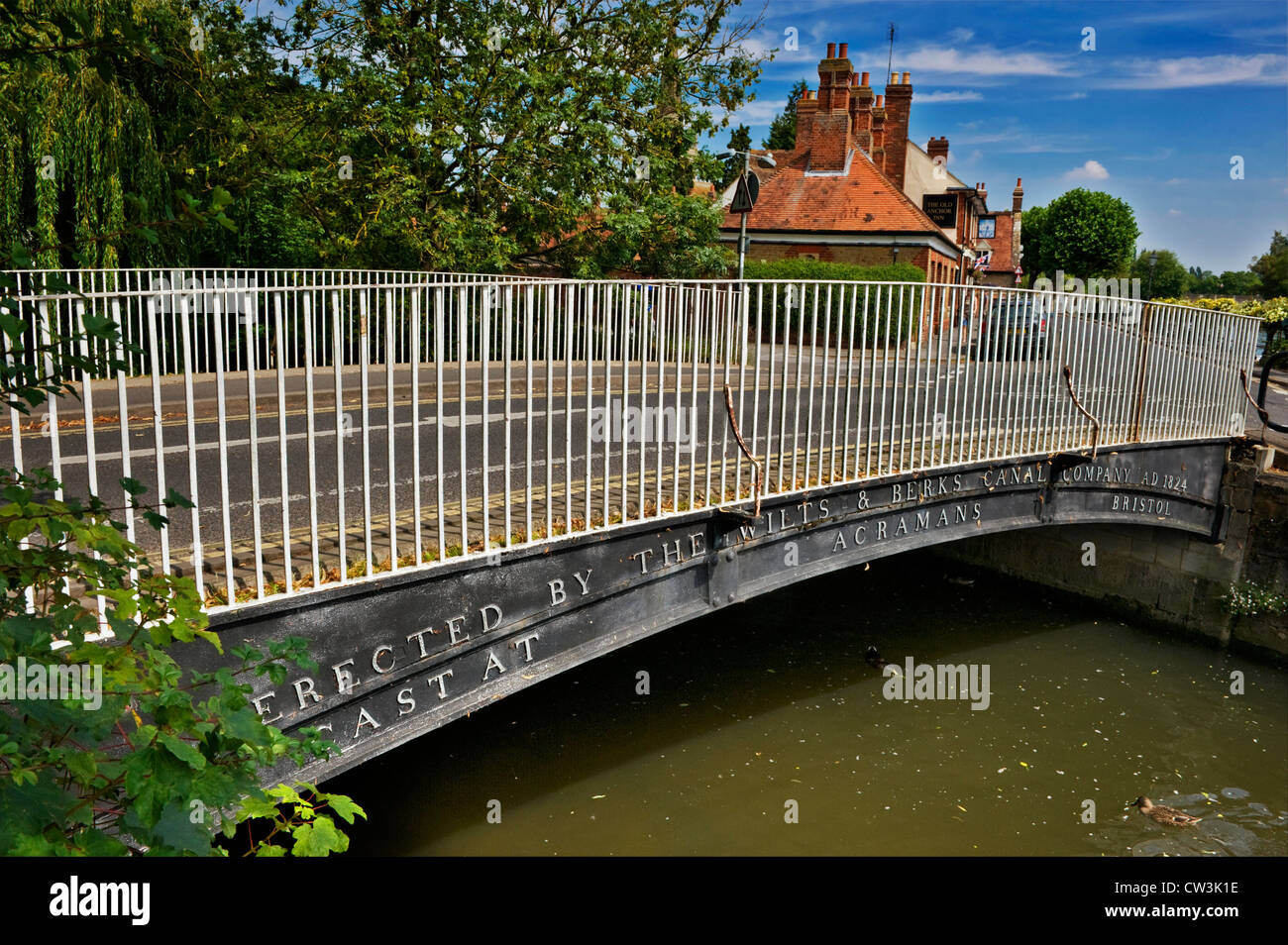 Gusseiserne Brücke in Abingdon-on-Thames Stockfoto