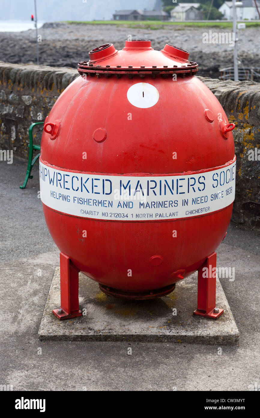 Marine meine Sammelkiste für schiffbrüchige Seeleute Gesellschaft in Lynmouth Stockfoto