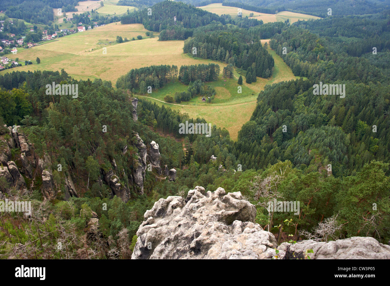 Elbe Sandstein, Narodni park Ceske Svycarsko, Tschechische Republik Stockfoto
