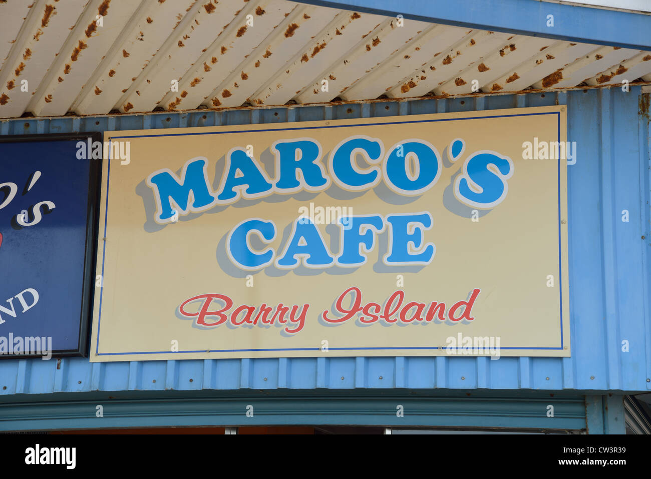 Marco es Cafe (Sonderangebot-"Gavin & Stacey" Sitcom), Barry Island, Barry, Vale of Glamorgan, Wales, Vereinigtes Königreich Stockfoto