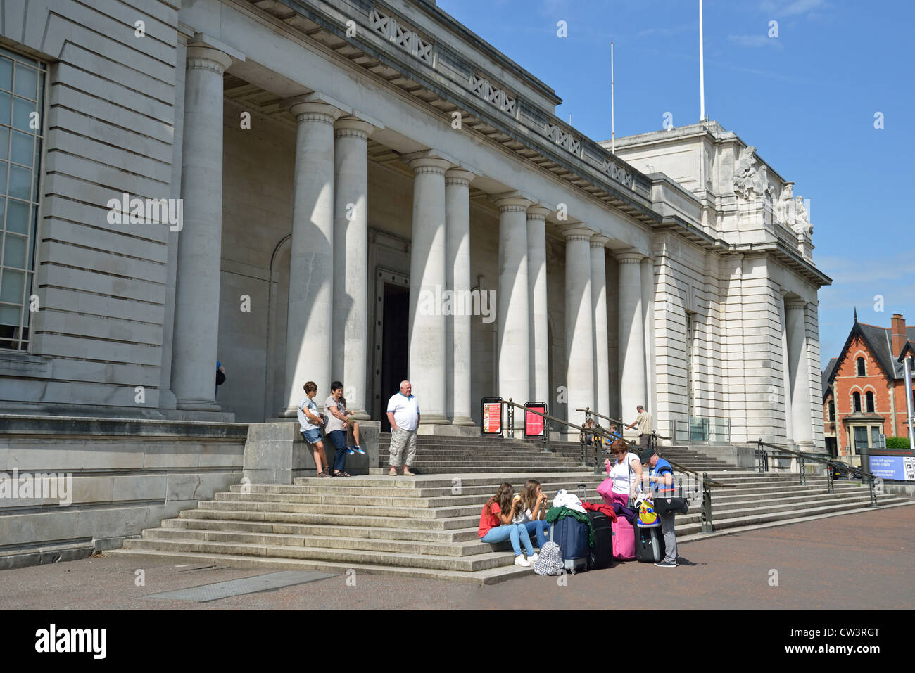 Nationalmuseum & Galerie, Cathays Park, Cardiff, Südwales, Wales, Vereinigtes Königreich Stockfoto