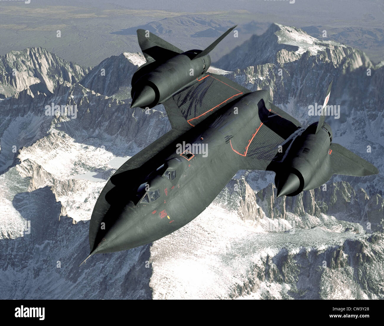 Lockheed SR-71 Blackbird lange Reichweite, Mach 3+ strategische Aufklärer Stockfoto