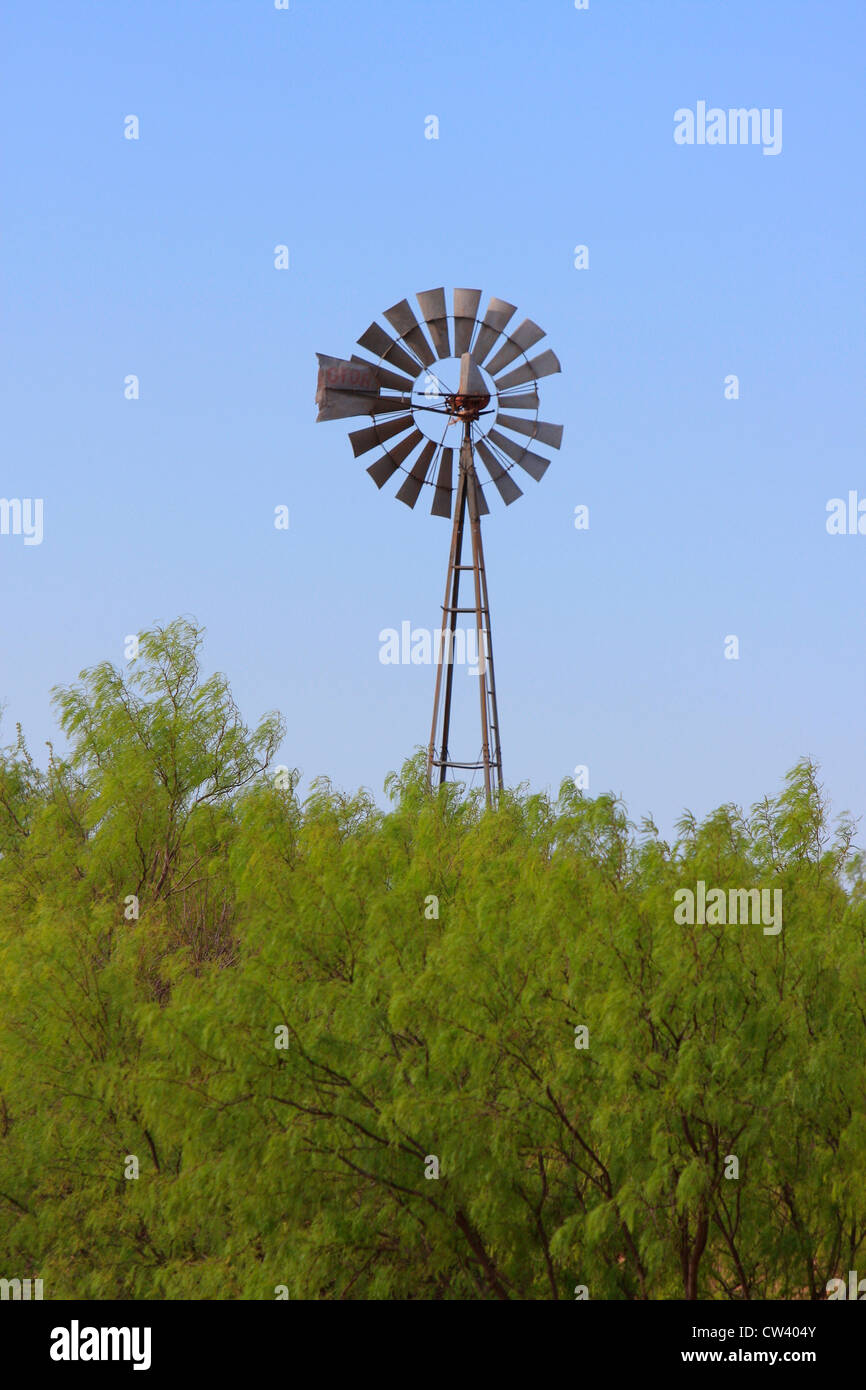 USA, Texas, Amarillo, Windkraftanlage Stockfoto
