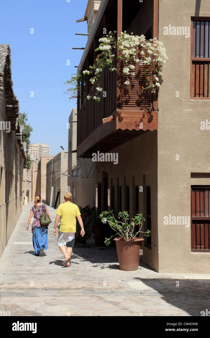 3462. Bastakiya (Altstadt), Dubai, Vereinigte Arabische Emirate. Stockfoto