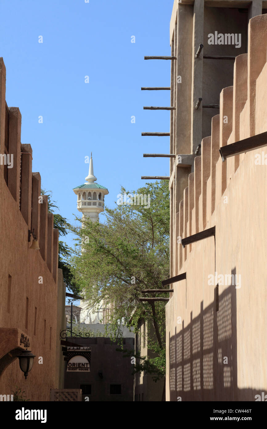 3463. Bastakiya (Altstadt), Dubai, Vereinigte Arabische Emirate. Stockfoto