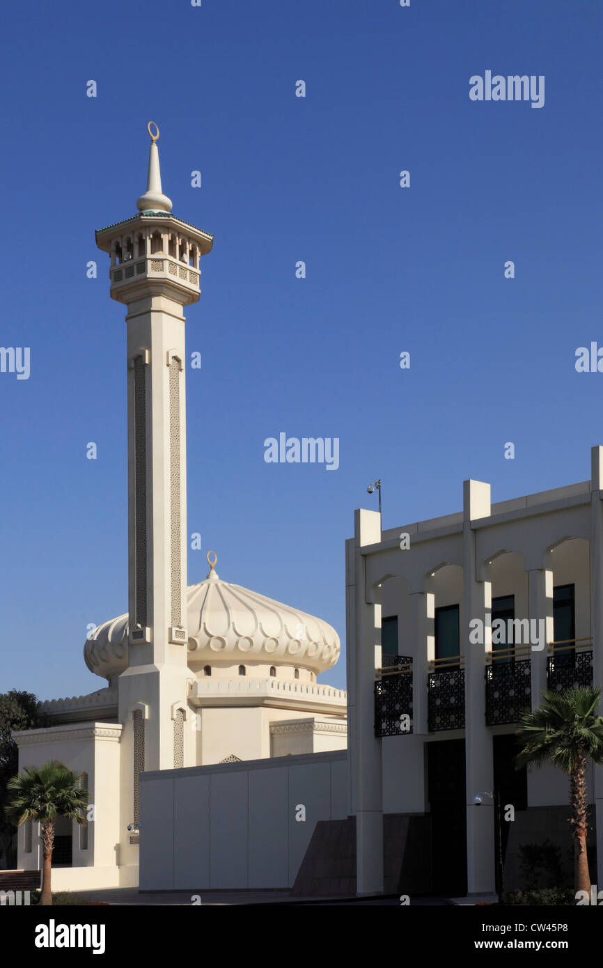 3472. Moschee, Bastakiya (Altstadt), Dubai, Vereinigte Arabische Emirate. Stockfoto