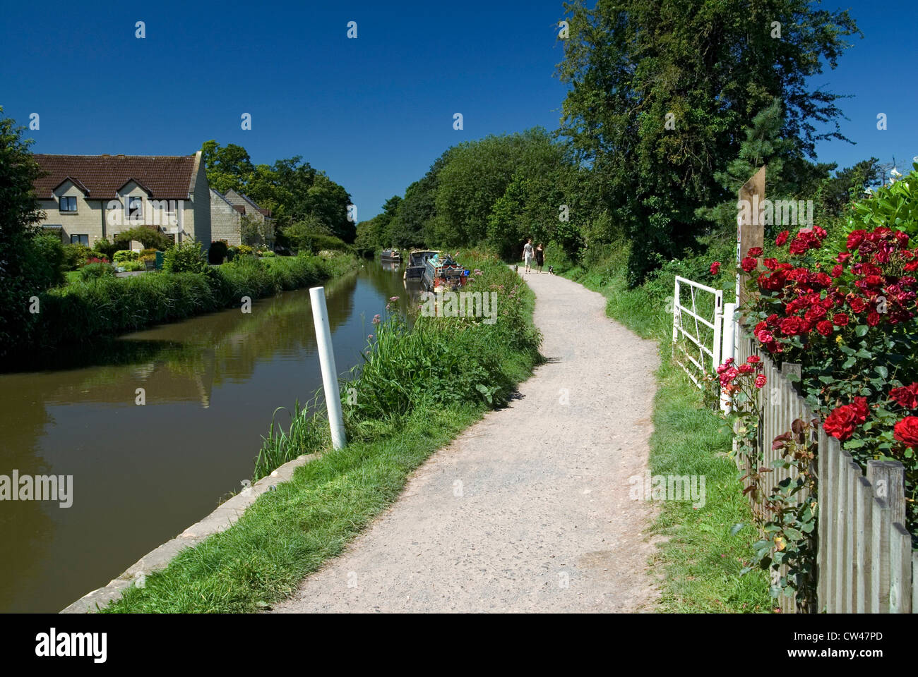 Kennet und Avon Kanal Bathampton Bad Somerset england Stockfoto