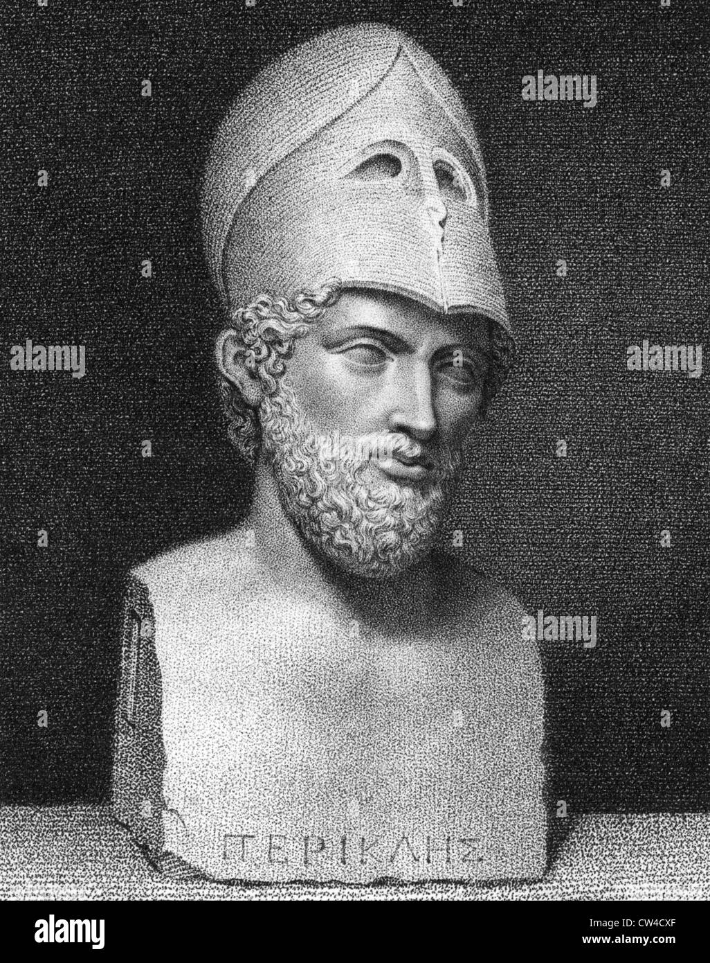 Griechischer Staatsmann Perikles (c 495-429 v. Chr.). 19. Jahrhunderts Kopie des griechischen Originals etwa 430 v. Chr. Stockfoto