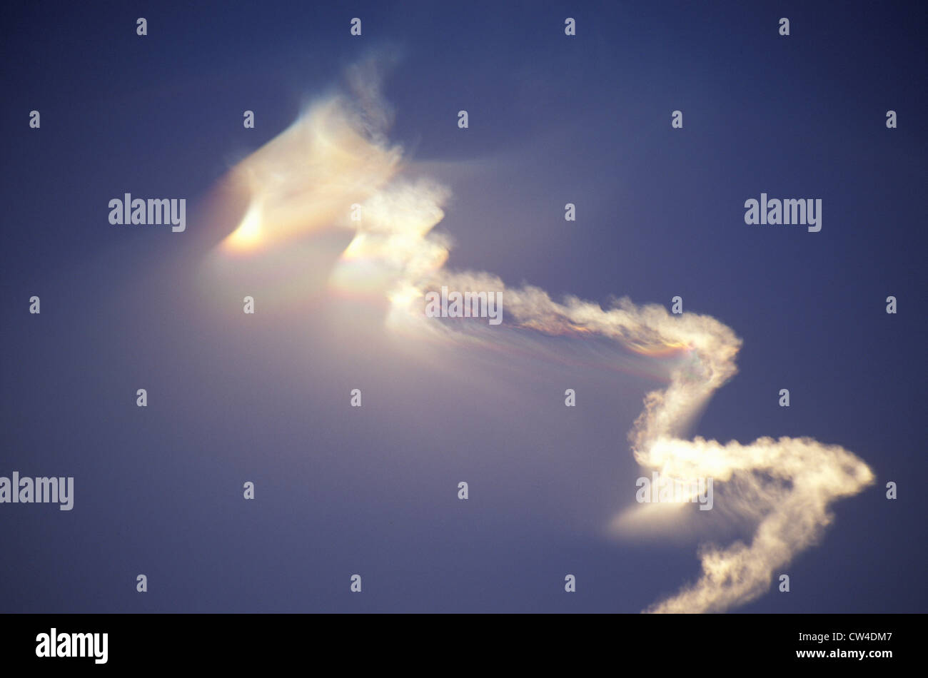 Rakete Dampf In Himmel, Vandenberg Air Force Base, Kalifornien Stockfoto