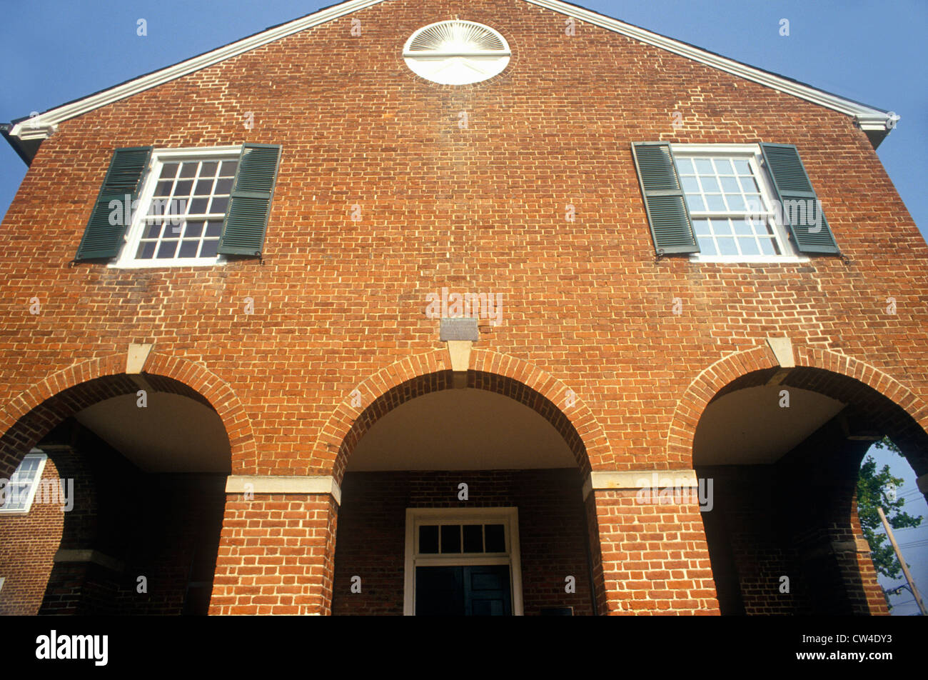 Aus rotem Backstein Gerichtsgebäude, Fairfax County, Virginia Stockfoto