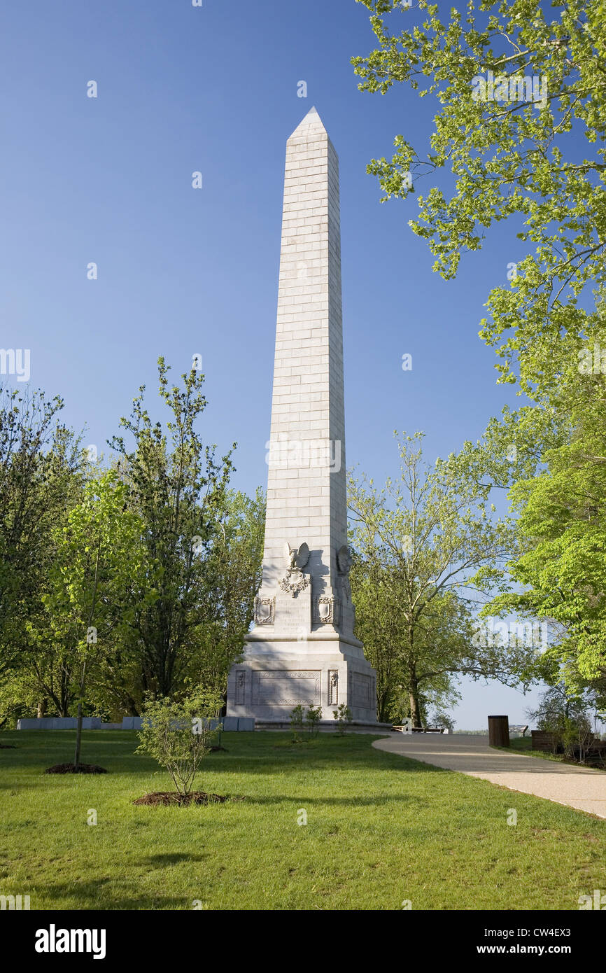 Dreihundertjahrfeier Denkmal auch bekannt als Jamestown Denkmal Replik Washington Monument im Jahre 1957 als Teil 300. Geburtstag Stockfoto
