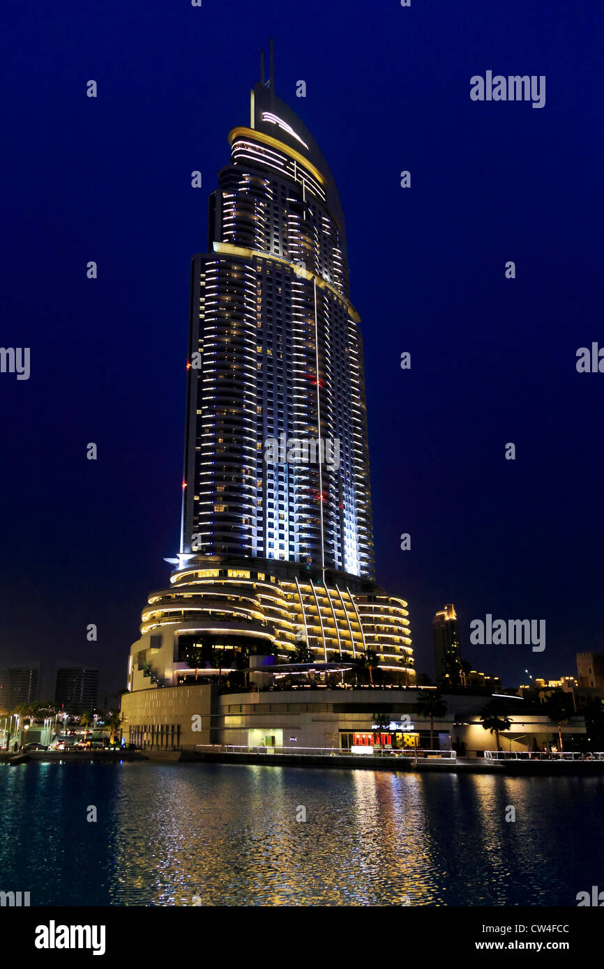 3540. downtown Dubai, The Address Hotel, Dubai, Vereinigte Arabische Emirate. Stockfoto