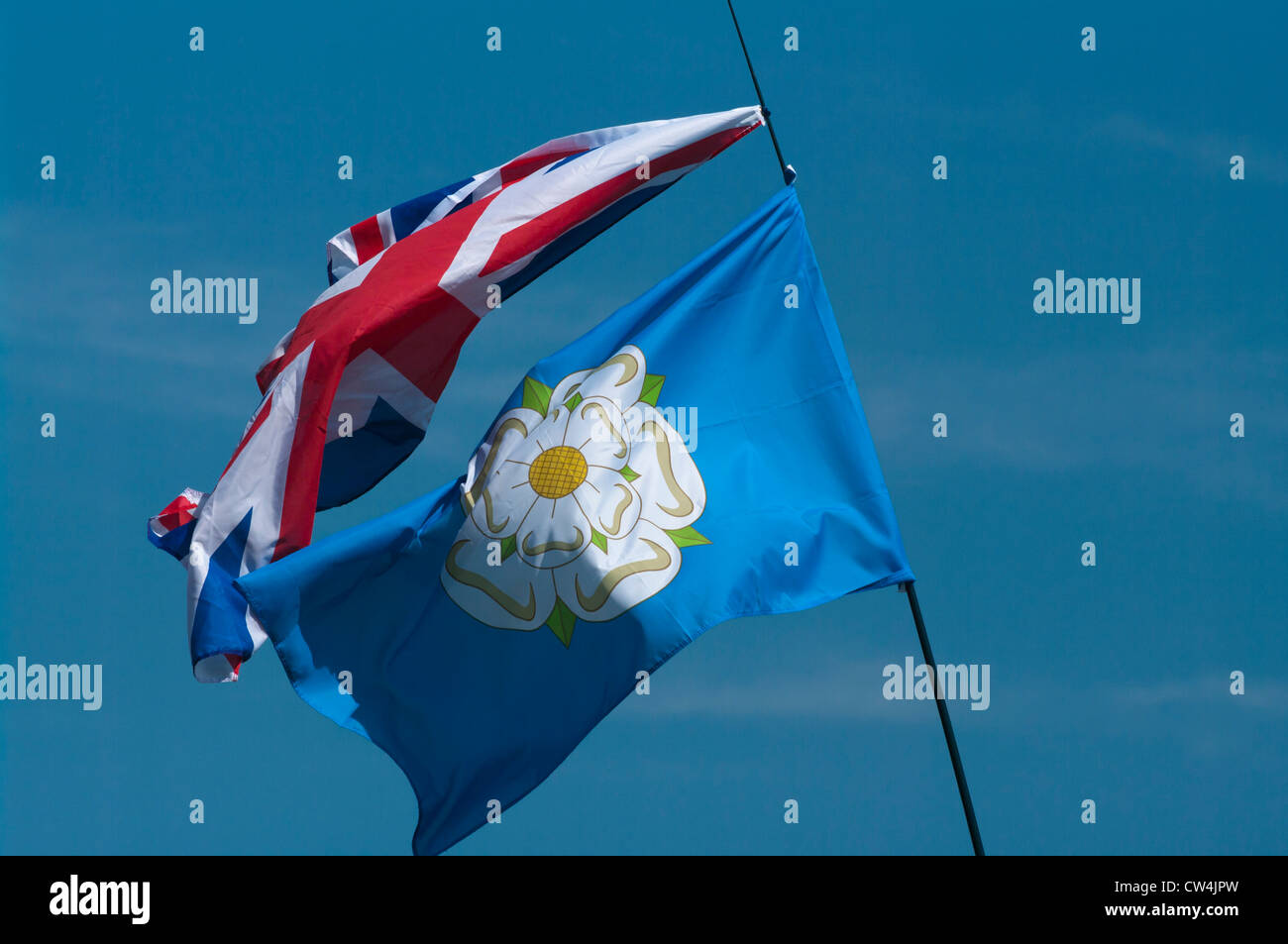 Die Flagge Grafschaft Yorkshire UK Stockfoto