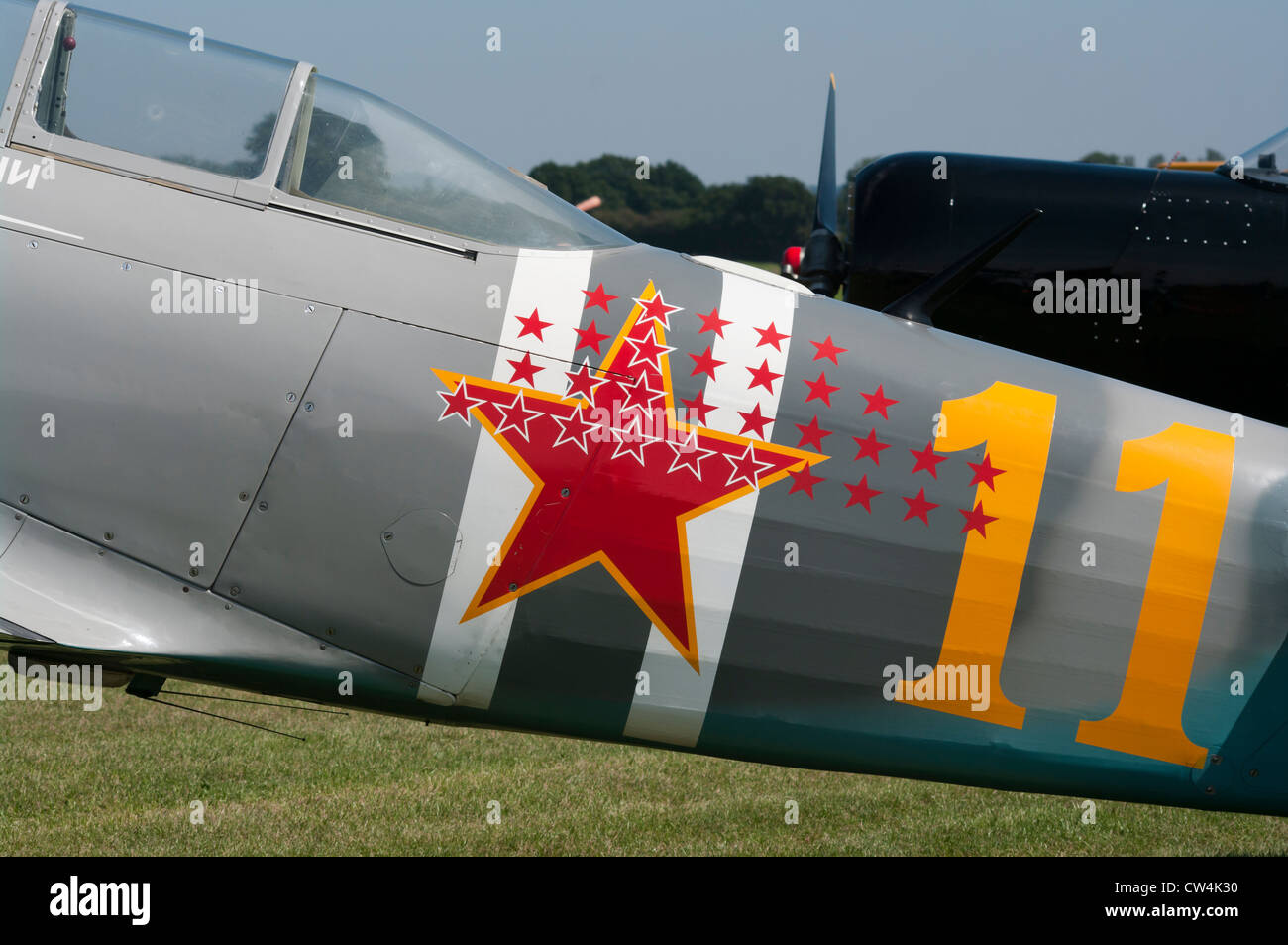 Yak 11 russische Kampfflugzeug aus dem 2. Weltkrieg Stockfoto