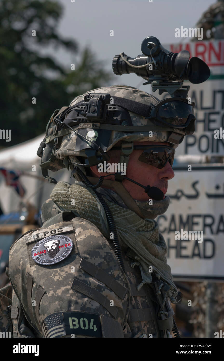 Moderne Spezialeinheit US-Soldat In Uniform Stockfoto