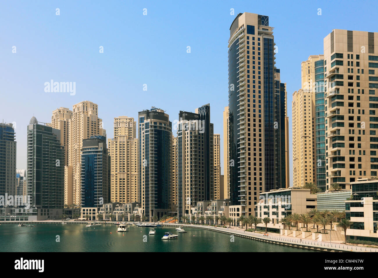 3601. Dubai Marina, Dubai, Vereinigte Arabische Emirate. Stockfoto