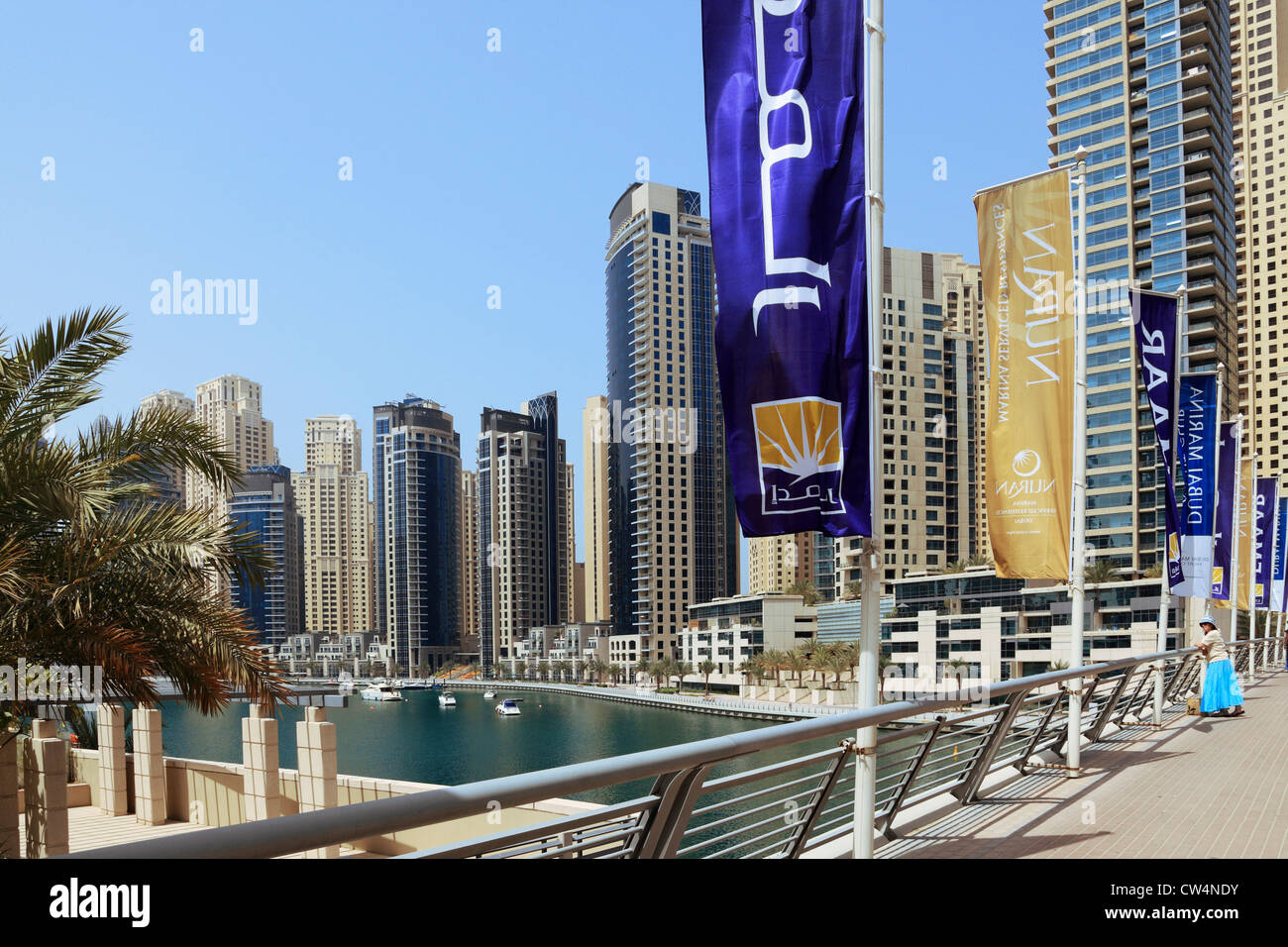 3603. Dubai Marina, Dubai, Vereinigte Arabische Emirate. Stockfoto