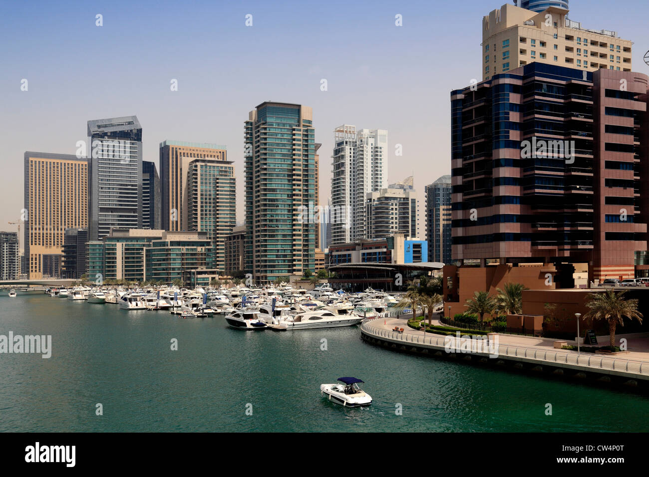 3609. Dubai Yachtclub, Dubai Marina, Dubai, Vereinigte Arabische Emirate. Stockfoto
