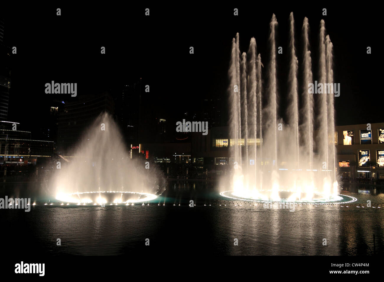 3611. Brunnen am Burj Dubai, Downtown Dubai, Dubai, Vereinigte Arabische Emirate. Stockfoto