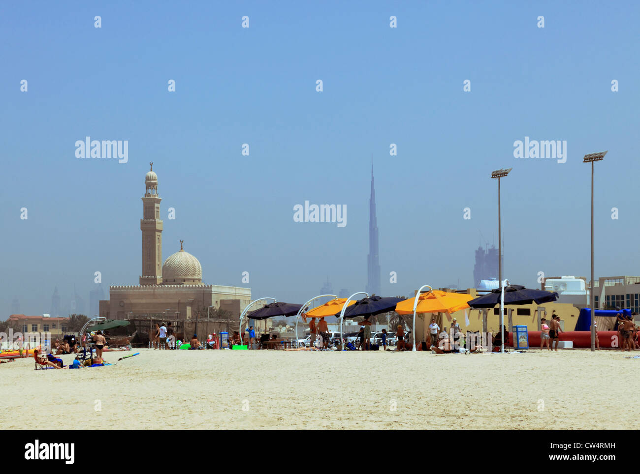 3628. Jumeirah Public Beach, Dubai, Vereinigte Arabische Emirate. Stockfoto