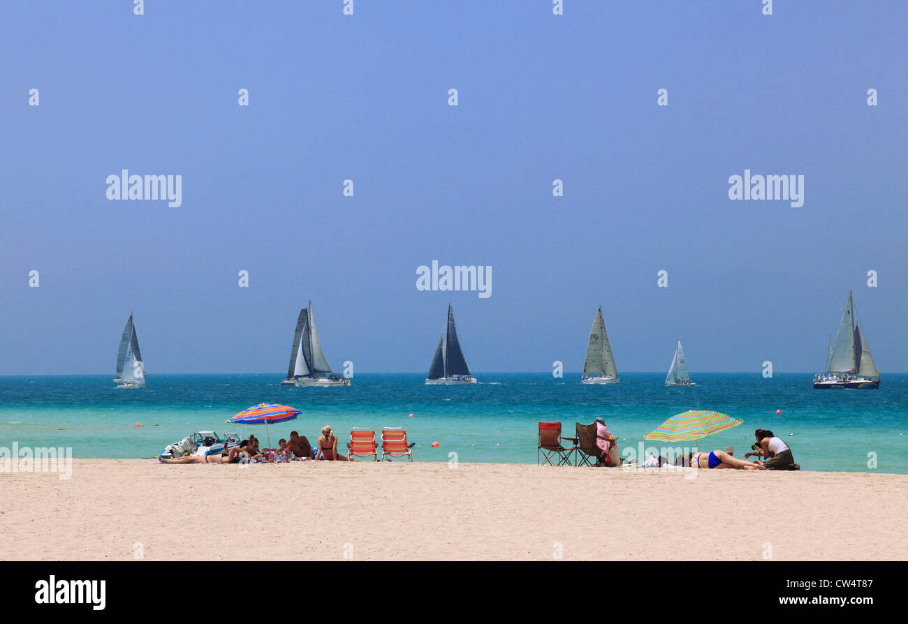 3635. Jumeirah Public Beach, Dubai, Vereinigte Arabische Emirate. Stockfoto
