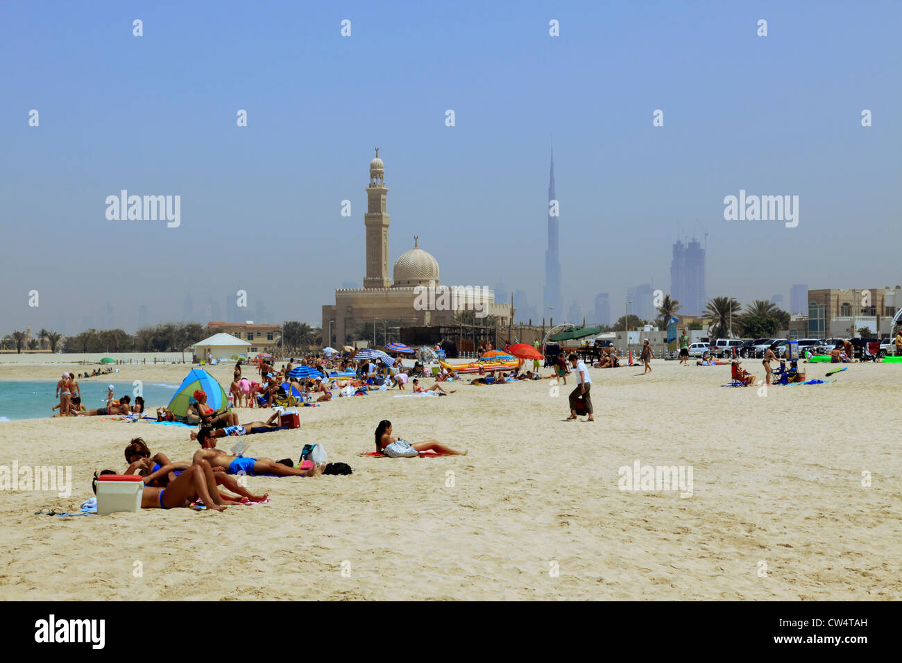 3630. Jumeirah Public Beach, Dubai, Vereinigte Arabische Emirate. Stockfoto